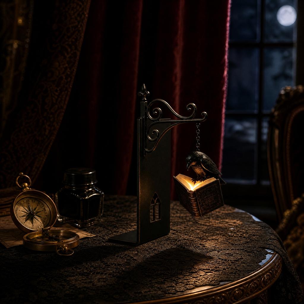 Hanging Shelf Light for Halloween Bookshelf Decoration