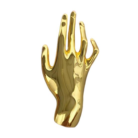 1/2 szt. Retro Broszka Styl Hip Hop Ręka Design Metalowa Broszka Przypinka do Ubrań Plecaka Biżuteria Upominki Akcesorium na Specjalną Okazję
