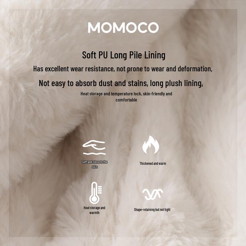 MOMOCO Boys' Fleece-Lined PU Leather Jacket