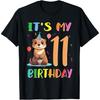 Its My 11th Birthday Otter 11 Year Old Kids T-Shirt