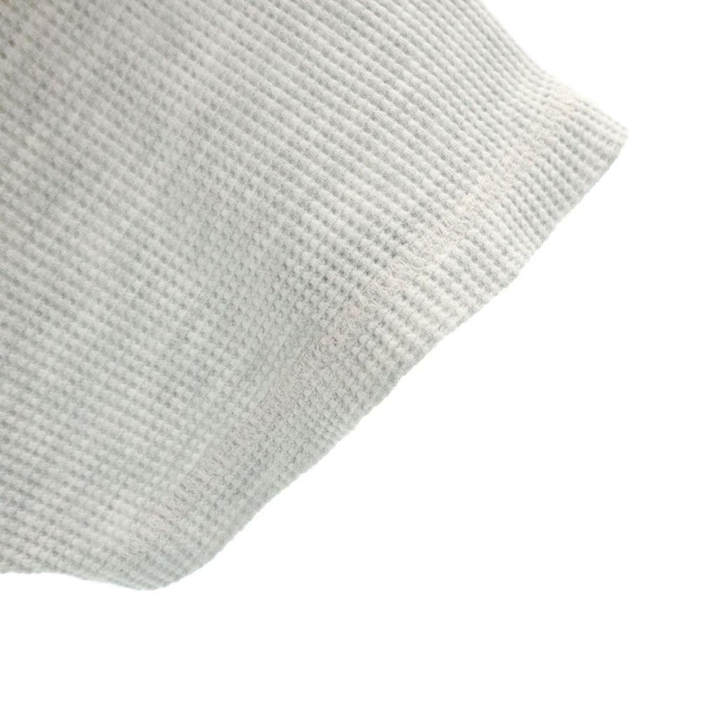 Yves Saint Laurent Short Sleeve V-neck Waffle T-shirt L Gray Pour Homme Men's Used