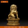 Lion and Guardian Dog Statues and Female Made of Feng Shui for Attracting Business Protection Against Evil Set of Luck Feng Shui Financial Gambling