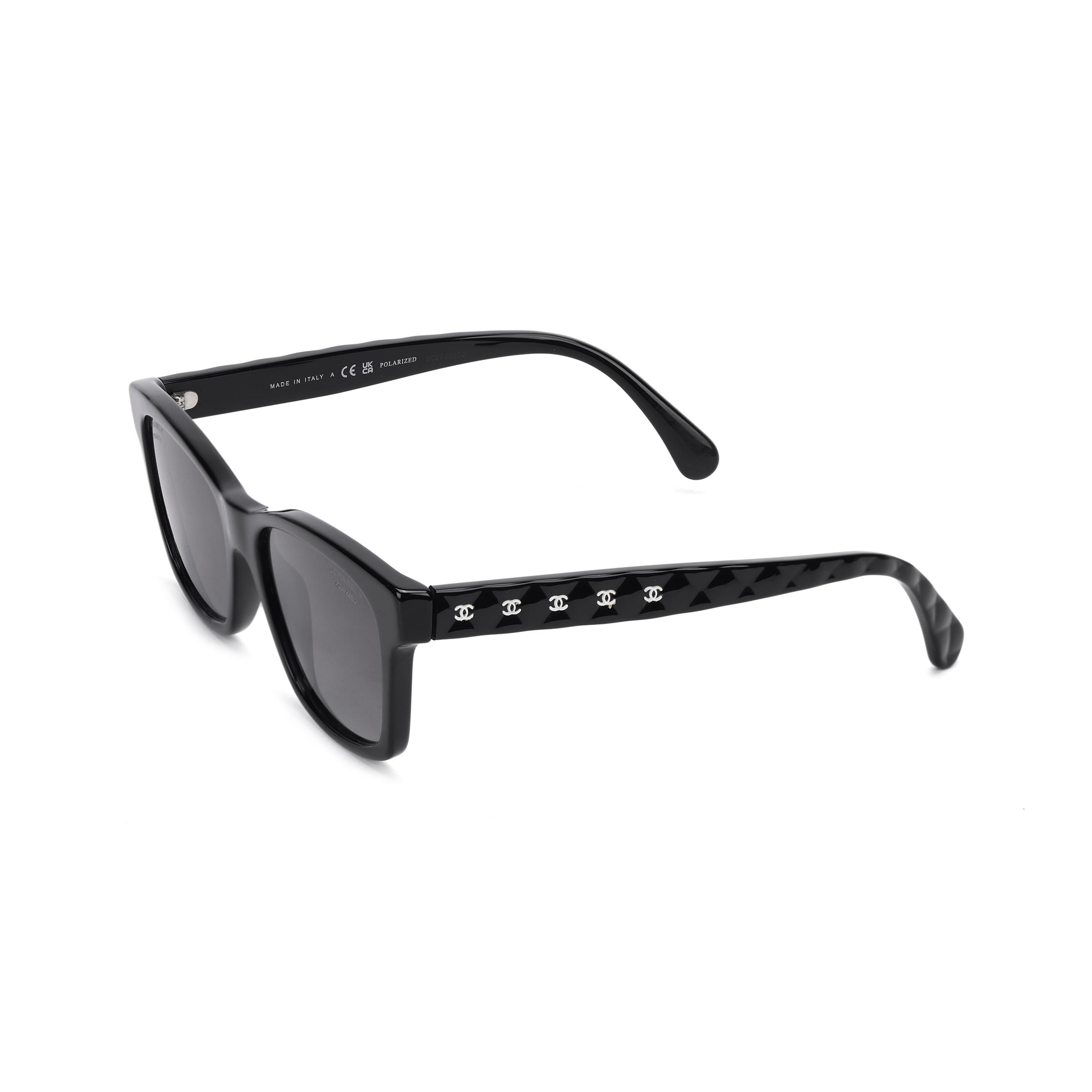 

Chanel Square Fashion Minimalist Classic Sunglasses Women sunglasses CH5484C760S8 Basic Packaging-Eyeglass Case+Box,F,Black