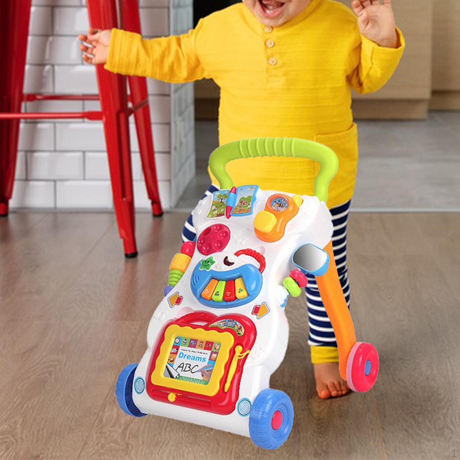 

Обучающая ходячая машинка для младенцев, интерактивная игрушка Монтессори-машинка для младенцев light