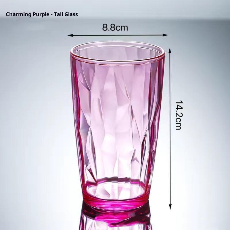 Pc Drinking Cups Shatterproof Heat Resistant Shatter-Resistant Rinsing Cup For Home Kitchen Office Use