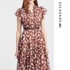 ELLASSAY French Romantic Floral Print Dress