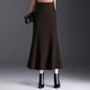 2025 Winter Long Woolen High-Waisted Fishtail Pencil Skirt