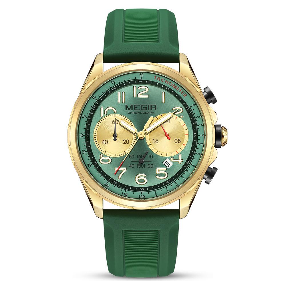 

Men S Watch Men S Fashion Casual Multifunctional Sports Chronograph зелений
