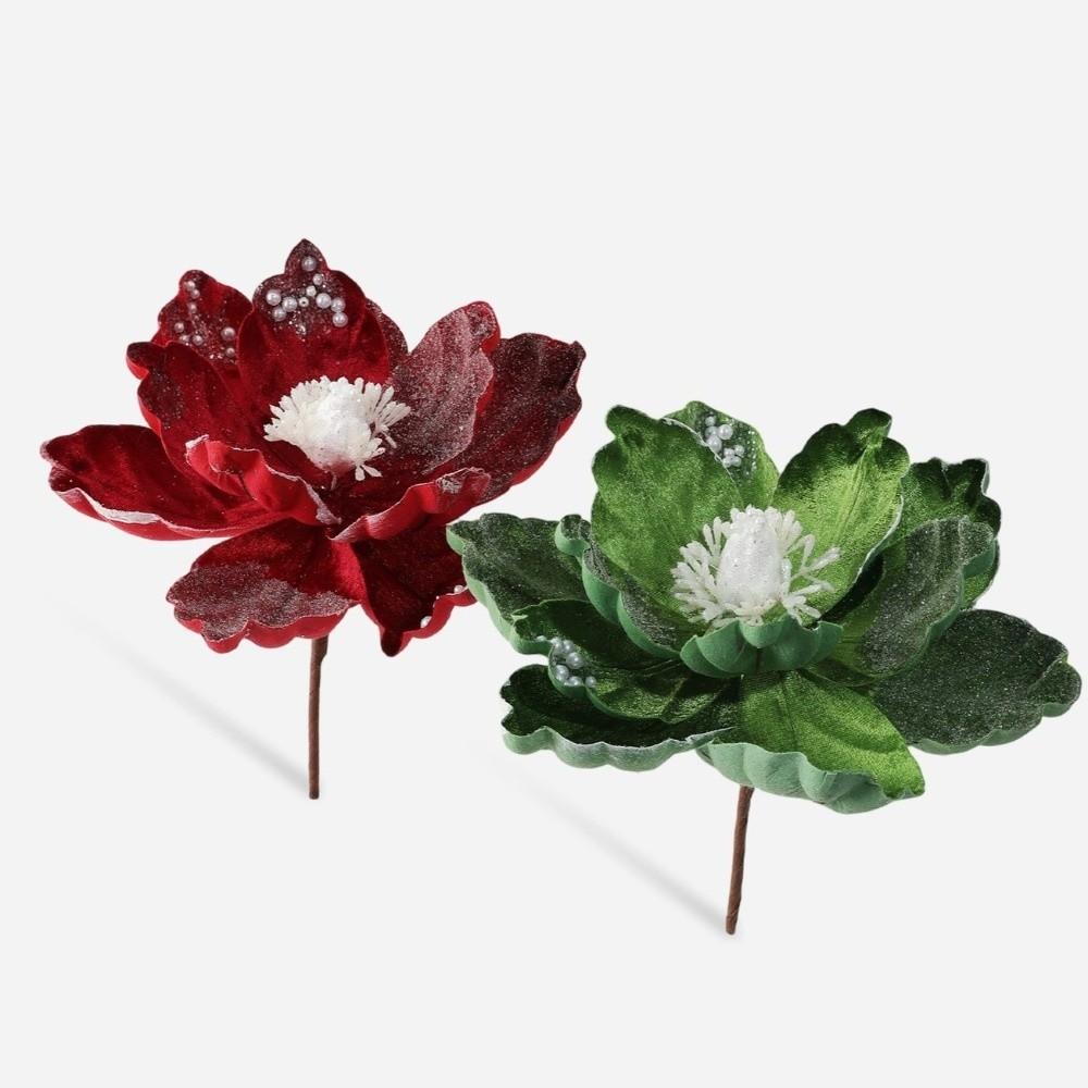 New 15CM Artificial Poinsettia Flower Sequins Glitter Christmas Glitter Flower Sparkling Simulation Flowers New Year Festival
