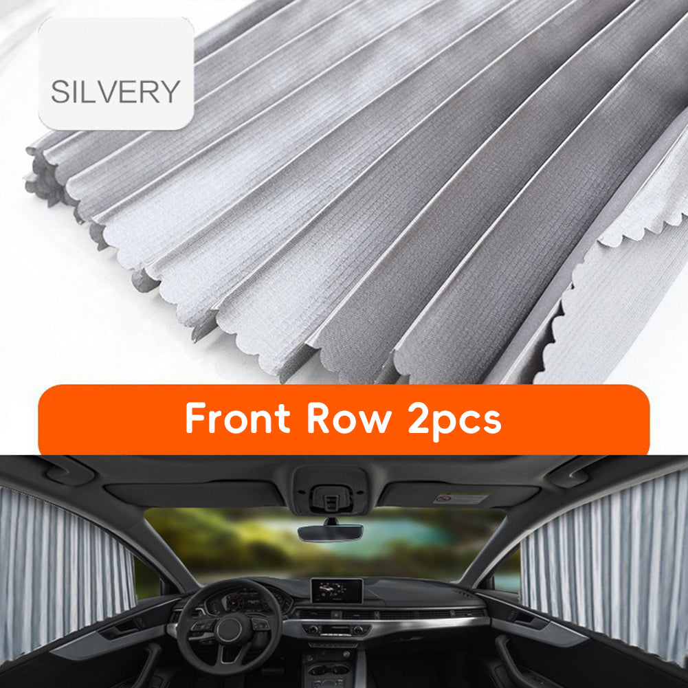 2/4pcs Car Window Sunshade Fully Magnetic Front Back Row Sunshade Curtain Universal Car Side Window Protection Car Curtains