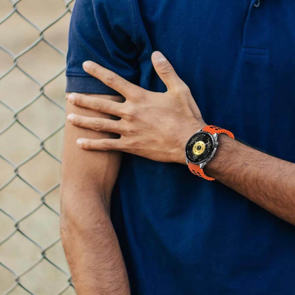 22mm Ocean Silicone Strap for Huawei Watch 5 GT6 Pro GT6 GT5-4-3-2 46mm Bracelet Wristband for Amazfit Bip 6 5 Balance 2 Correa