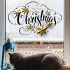 Christmas Wall Stickers Accessories Merry Christmas Background Wall Display Windows Living Room Christmas Home Party Decor