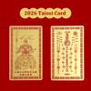 2026 Tai Sui Amulet Card Feng Shui Prayer Gold Card Exorcism Protection Buddha Gift Amulet Safe Bring In Wealth And Treasure