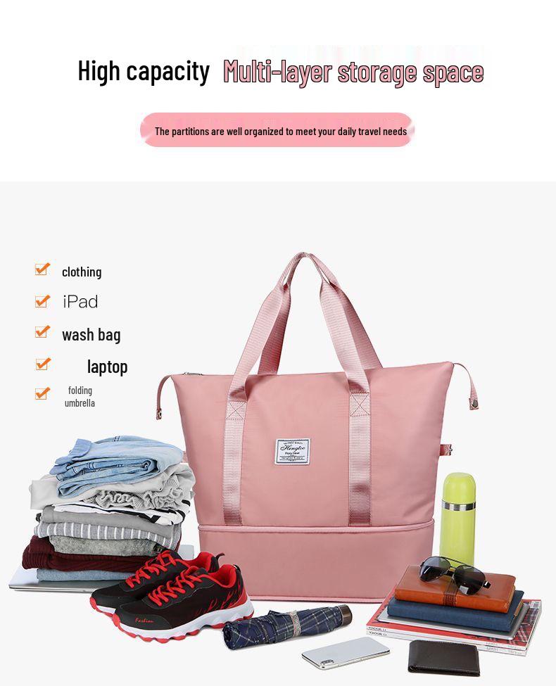 Geantă de umăr de călătorie și yoga la modă pentru femei, cu capacitate mare