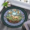 Sheep Nature Symbols Round Area Rug Under Office Chairs Bedroom Living Room Home Decor