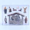 Nativity Set Realistic Hand Painted Nativity Scene Resin Figurine Set for Xmas Tabletop Decor
