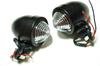 Universal Billet Bullet Turn Signals of for American Motorcycles Black with Clear (Set 2) [ADVANTAGE] (2 Lenses)