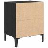 Nightstand Set of 2 Black Oak Effect 40 X 30 X 50 Cm
