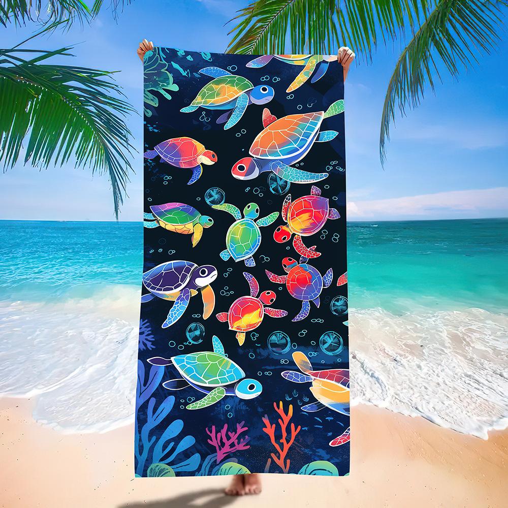 Popular Beach Towels Summer Microfiber Bath Towels Oversized