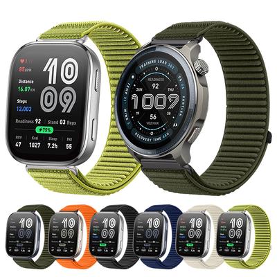 22mm Nylonarmband für Amazfit Helio Atmungsaktives Leichtes Armband Geeignet für Amazfit Balance 2/Bip 6/Cheetah Pro Smartwatch-Armband