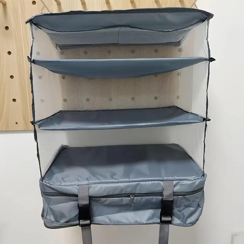 

Органайзер для путешествий, дорожная сумка для багажа, подвесные упаковочные кубики с подвесными полками и отделением для хранения белья, все необходимое для путешествий серый
