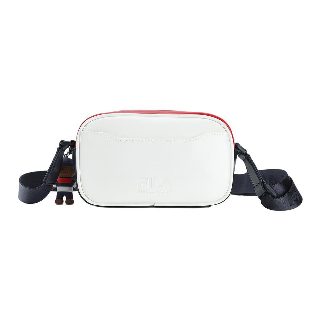 New FILA ORIGINALE Elastane Shoulder Bag, Crossbody Bag Regular Women's White & Red F13W529161FNV