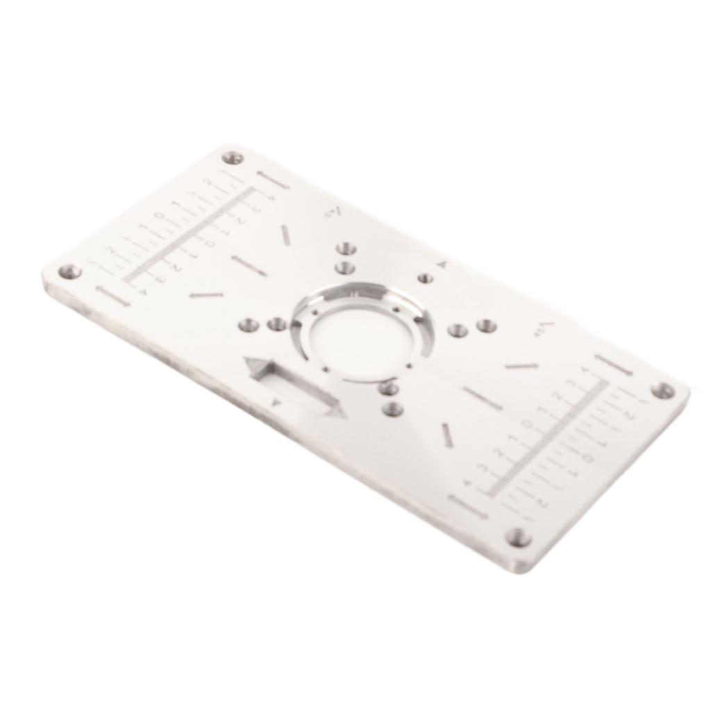 Trimming Machine Flip Plate Aluminium Alloy Milling Guide Table Chamfering Board for Woodworking