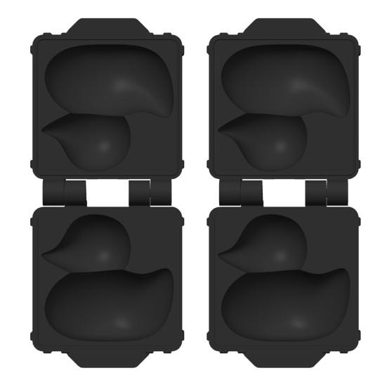 1/2/3Pcs Snow Duck Mold Maker Kids Mini Snowball Mold One-Hand Press Portable Small Snow Duck Toy