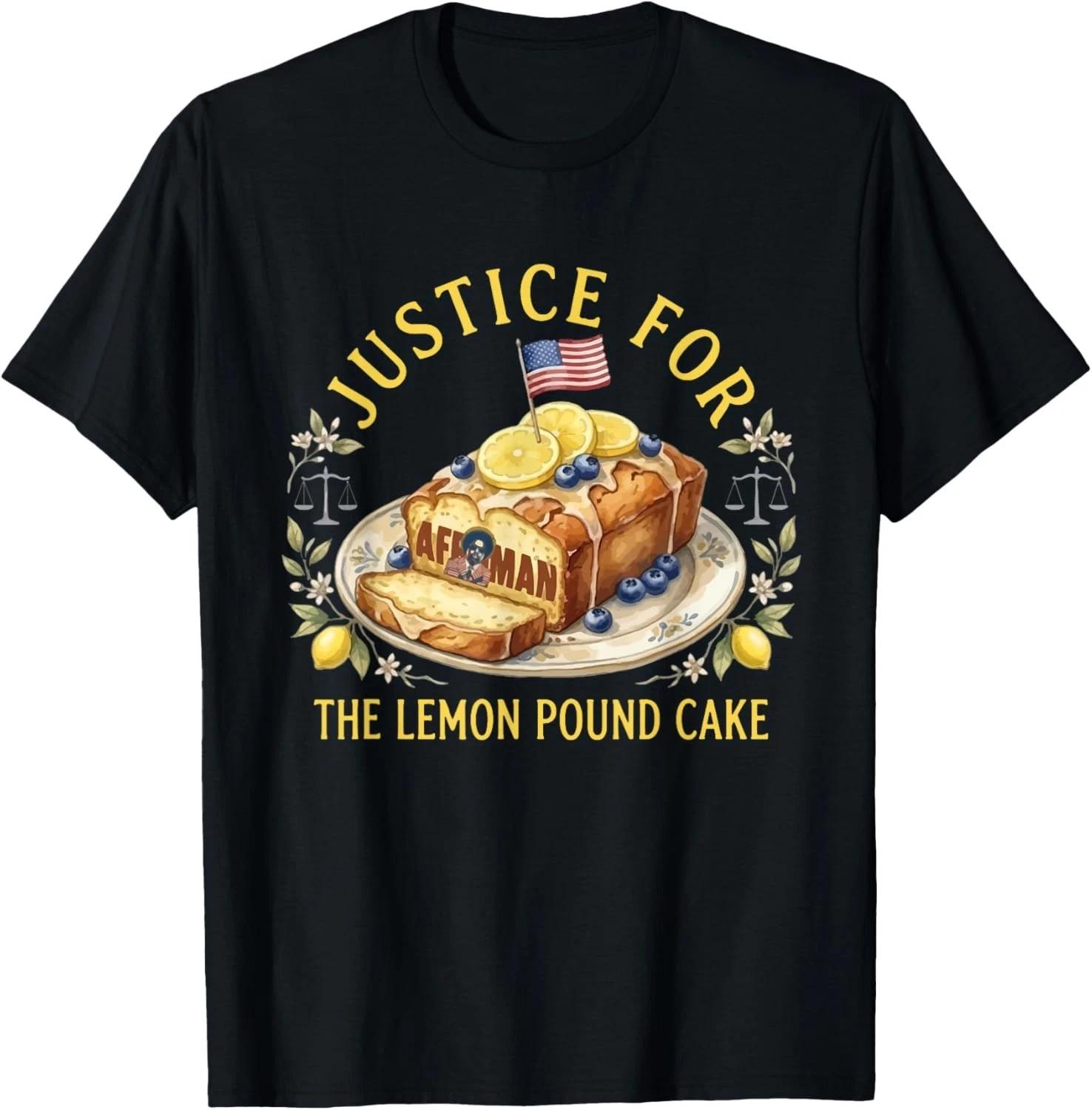 

Funny Justice for Lemon Pound Cake Afroman US Flag Trendy Gift Unisex T-Shirt XL