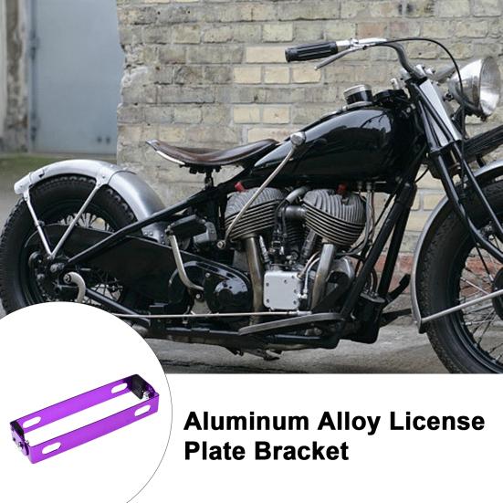 Universal Motorcycle License Plate Frame Adjustable Motorcycle Retrofit License Plate Rack Aluminum Alloy License Plate Bracket Motorcycle Accessories
