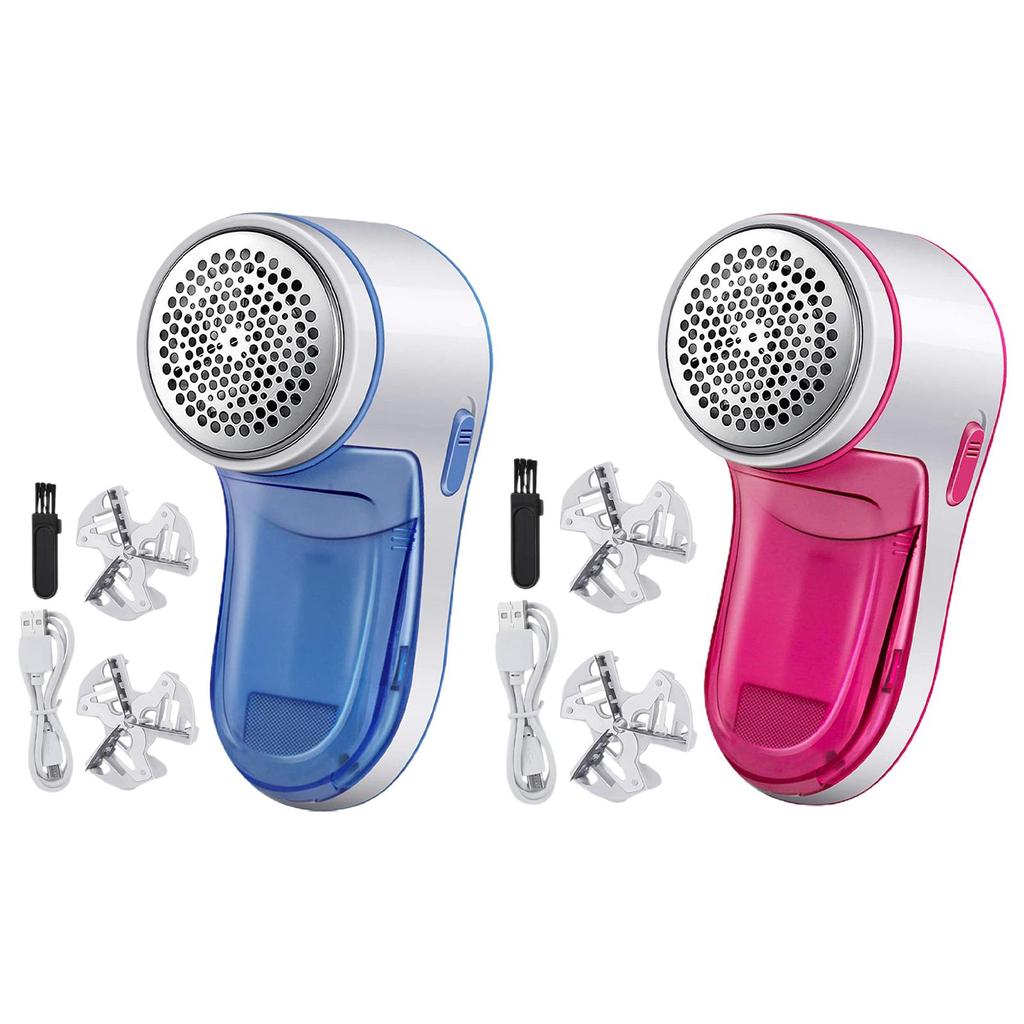Portable Lint Remover Fabric Shaver Removal Trimmer Interchangeable Blade