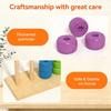 Wooden Bead Counting Toy for Children Large Size Bead Matching Game Educational Early Learning Tool with Sturdy Frame for Home and Classroom Use