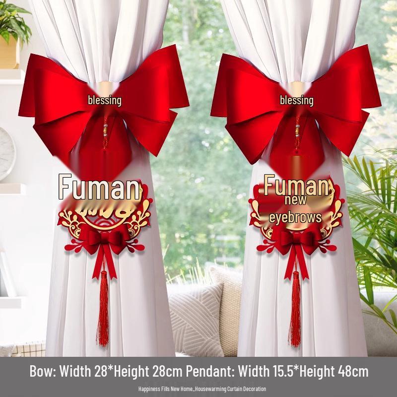 Creative New Home Curtain Tieback Decoration for Housewarming Ceremony