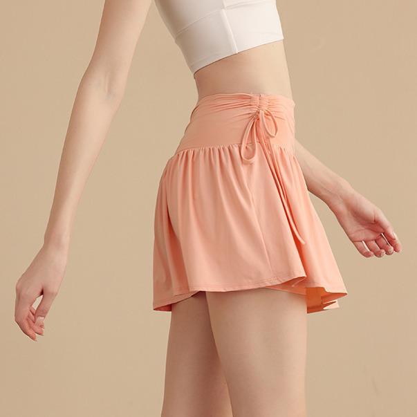 Women's Summer High Waist Yoga Skirt: Breathable, Slimming, Anti-Exposure Tennis Skort