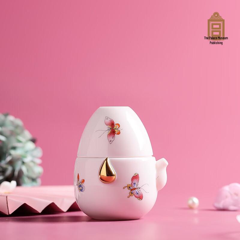 Changnan Ceramic Butterfly Love Travel Tea Set