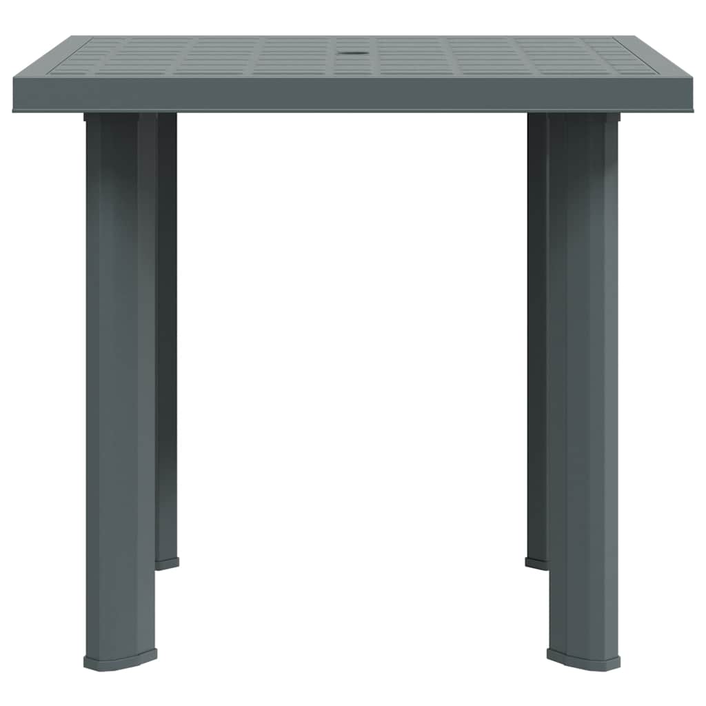 VidaXL Gartentisch Grün 80x75x72 cm Kunststoff