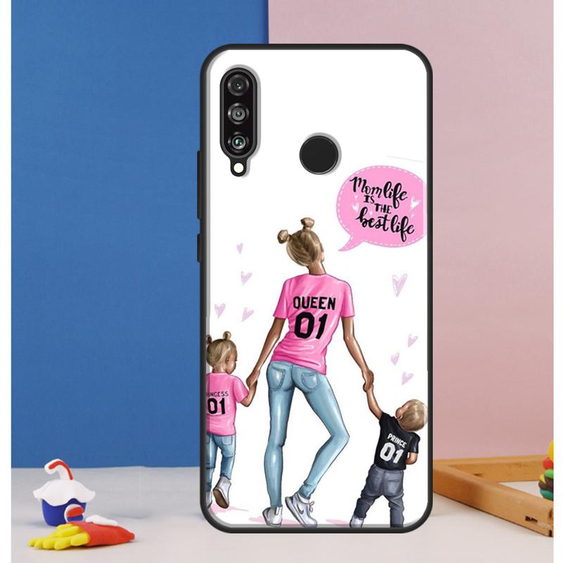 SUPER MOM MOTHER MAMA CUTE BABY Case For Huawei Nova 12i 11i 8i 7i 12s Y73 Y70 Y90 Y60 Y72 Y61 Y91 9 10 SE P40 Lite P30 Pro