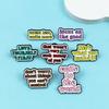 Personalized Colorful English Letter Brooch Fashion Clothing or Backpack Accessory