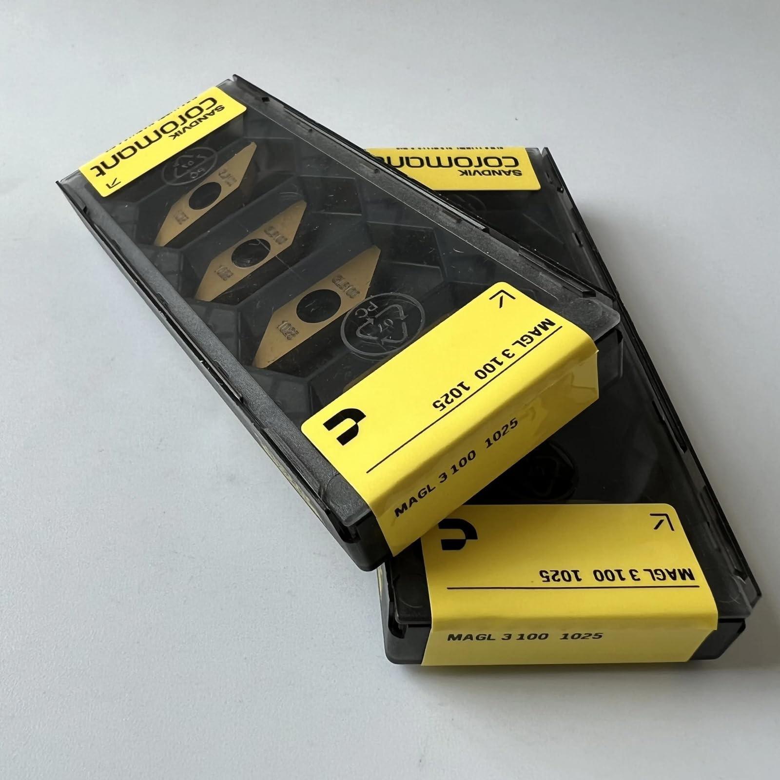 

Original Sandvik / MAGL3100 1025 / CNC lathe carbide blade 10 Pcs