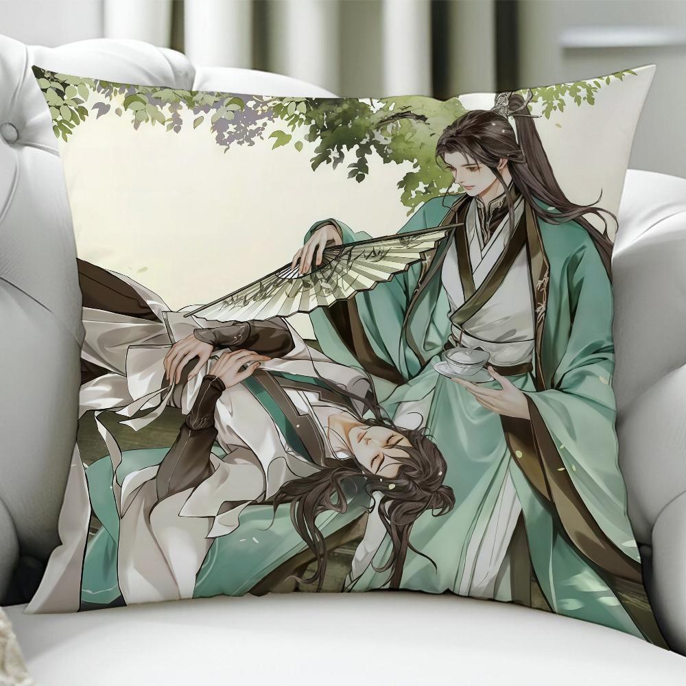 The Scum Villains SelfSaving System Novel cushion cover Birthday Anniversary Gifts Double Sided Printed Zipper Cushion Cover