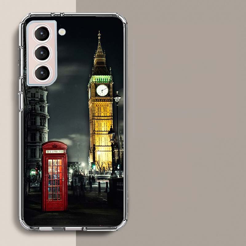london Bus England Telephone Phone Case For Samsung A17 A56 A36 A26 A16 A55 A35 A25 A15 A05S Galaxy A71 A51 A41 A31 A21S A70 A50