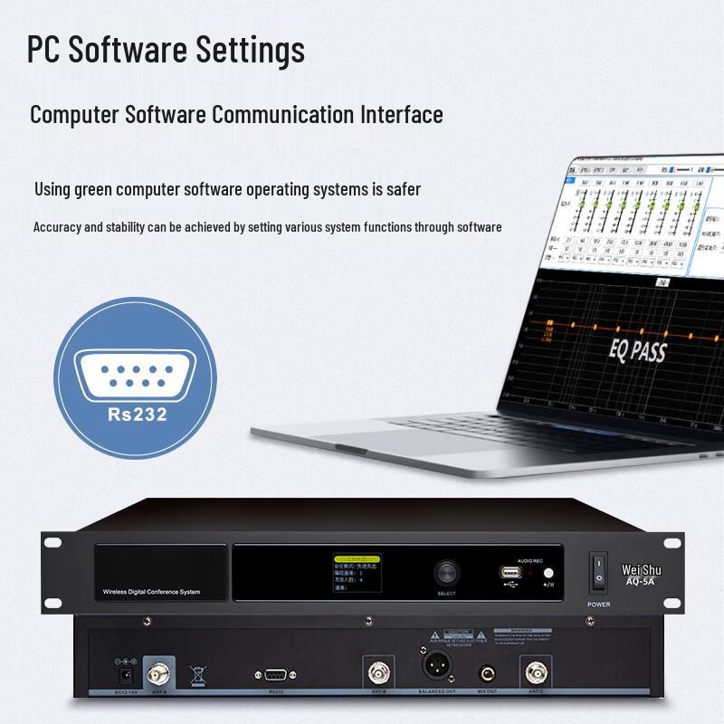 Weishu AQ-5E2 Wireless Digital Desktop Conference Microphone (CN version)