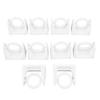 10Pcs Curtain Rod Bracket Rotatable Self Adhesive Curtain Pole Holder for Bathroom Bedroom Kitchen