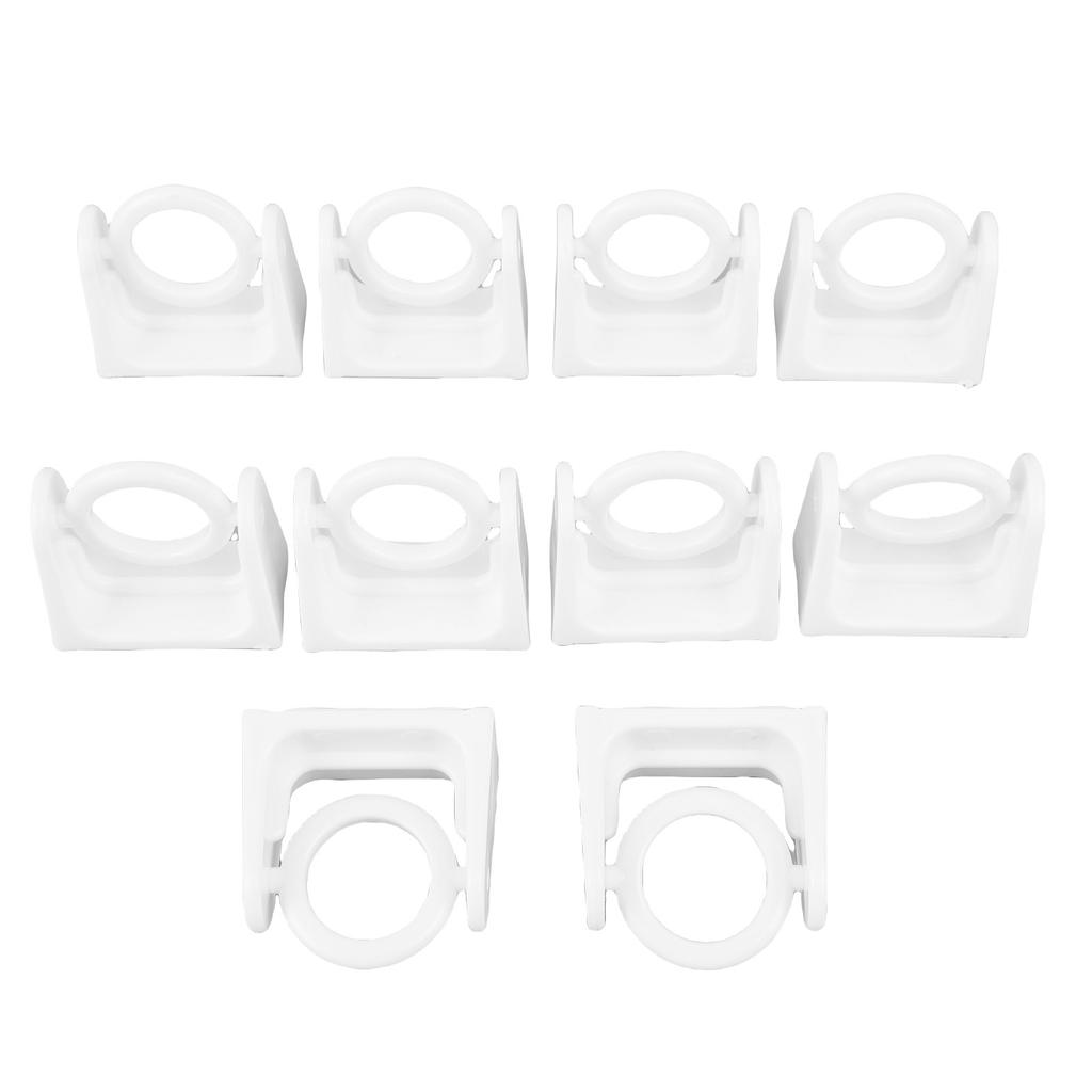 10Pcs Curtain Rod Bracket Rotatable Self Adhesive Curtain Pole Holder for Bathroom Bedroom Kitchen