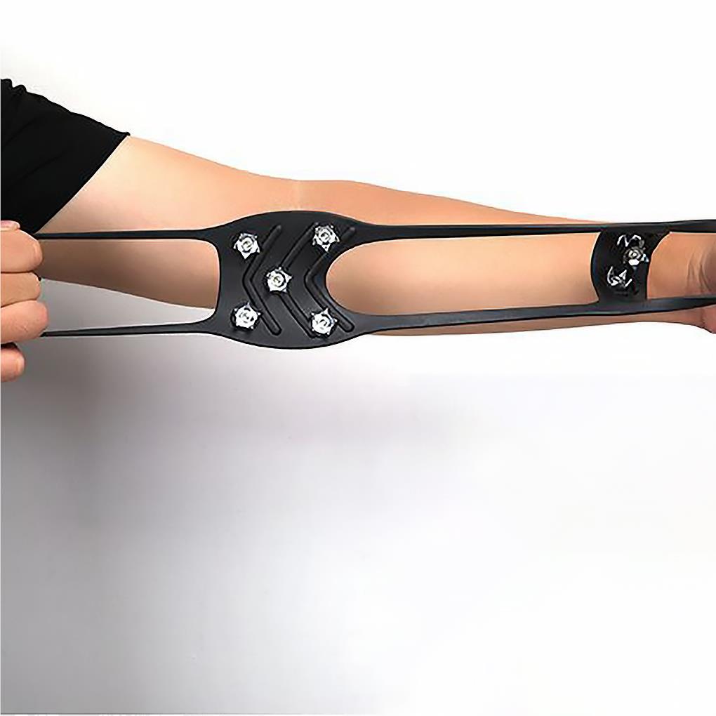 1 Pair 8 Anti\-Slip Ice Snow Grips Shoe Boot Traction Cleat Spikes Crampon Outdoor Hiking Climbing Accessories