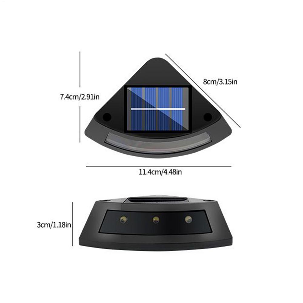 Solar Stair Lights Step Lights Outdoor Solar Powered Led Lighting Decorative Weatherproof IP65 Waterproof for House Yard Patio