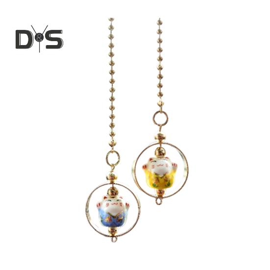 Přívěsek na zpětné zrcátko do interiéru auta, závěsné příslušenství, snadno se zavěsí, rozkošný vzhled, závěsná dekorace s motivem kočky pro štěstí