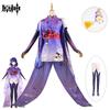 Genshin Impact Raiden Ei Baal Beelzebul Cosplay Kimono Female Costume Gift Party