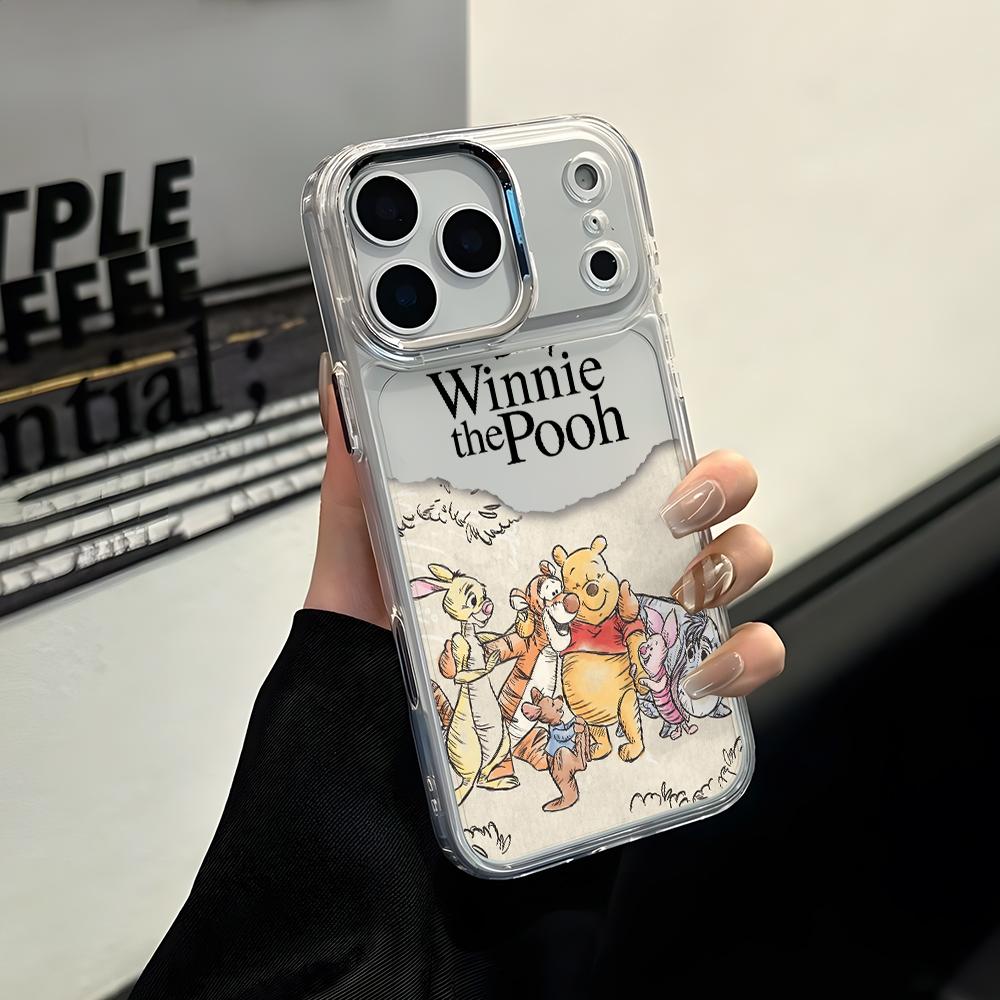 

Comics Winnies Poohs Phone Case for Apple iPhone 17 Air 16 16e 15 14 13 12 11 Pro Max X Xs XR 8 Plus Luxury Clear Cover iPhone 16 Pro Max