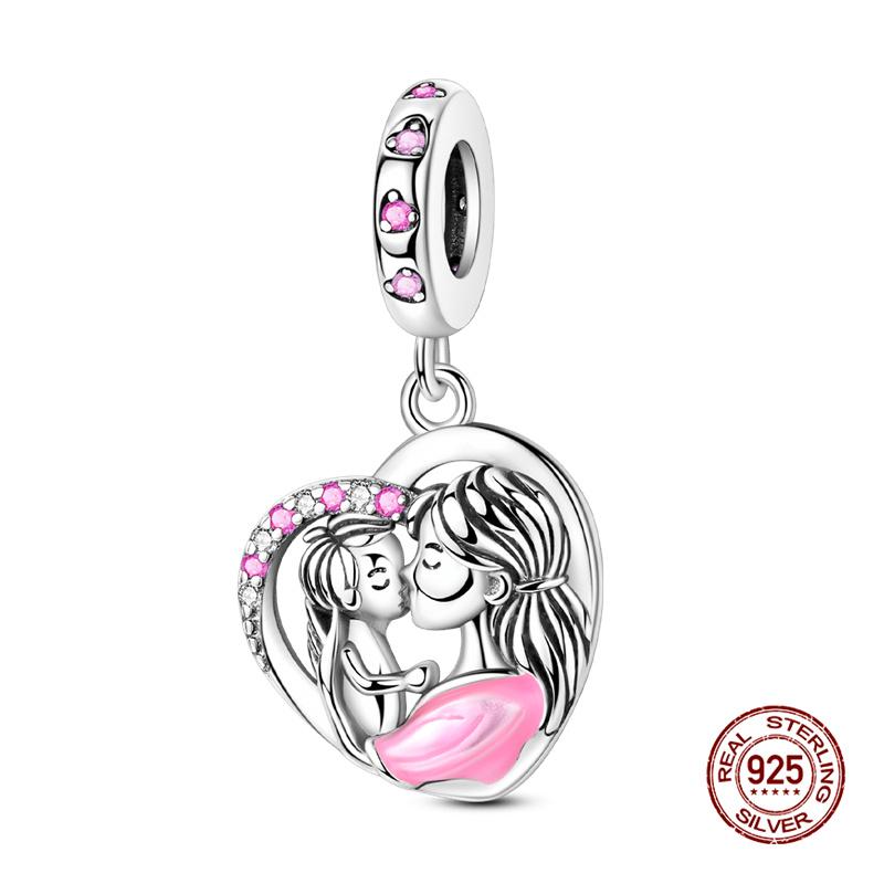 Original Charms Copper Mother'S Love Is Infinite Charms Beads Fits 3Mm Original Bracelet For Necklace Women Diy Jewelry Gift